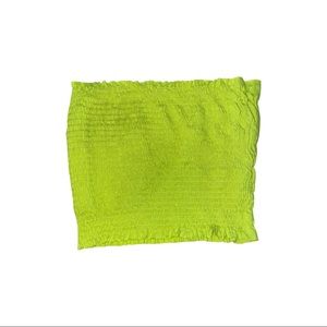 Yellow Ruched Tube Top